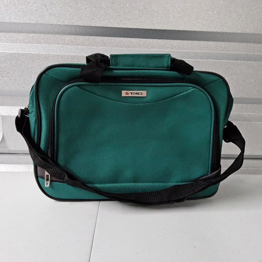 TAG Laptop Bag Briefcase Shoulder Messenger‎ Work Travel Green